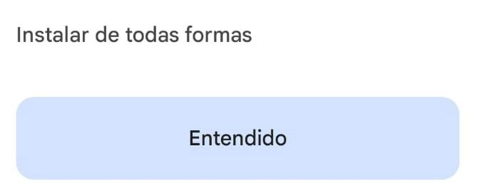 Opción Instalar de todas formas dentro de los detalles de Google Play Protect