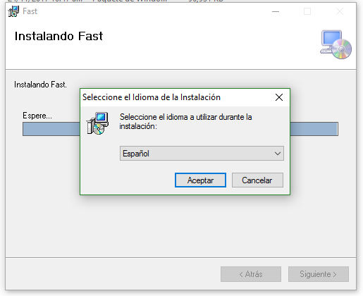 Inicio del asistente de instalación de Firebird 2.5