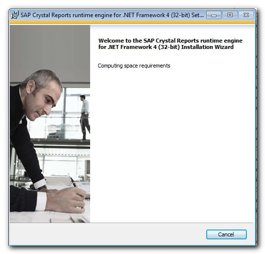 Cálculo del espacio necesario para SAP Crystal Reports Runtime Engine